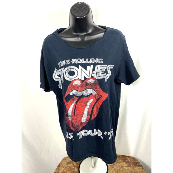 Rolling Stones Distressed U.S. Tour ’78 Tee Shirt Medium - Picture 1 of 6